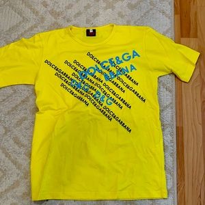 Yellow Dolce&Gabana T-Shirt